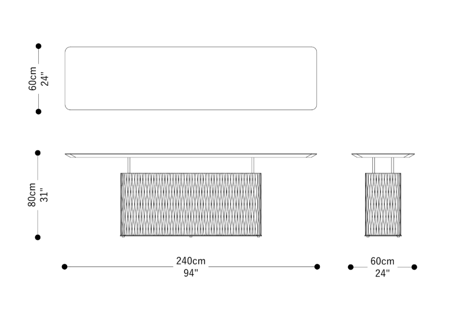 Imagen de las dimensiones principales del producto